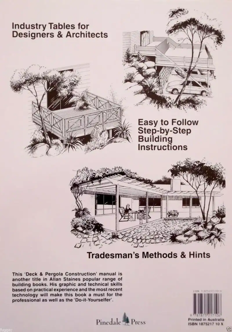 3-Pack: Allan Staines Decks & Pergolas Manual + Owner Builder & Renovator + Renovator's Manual - Image 2