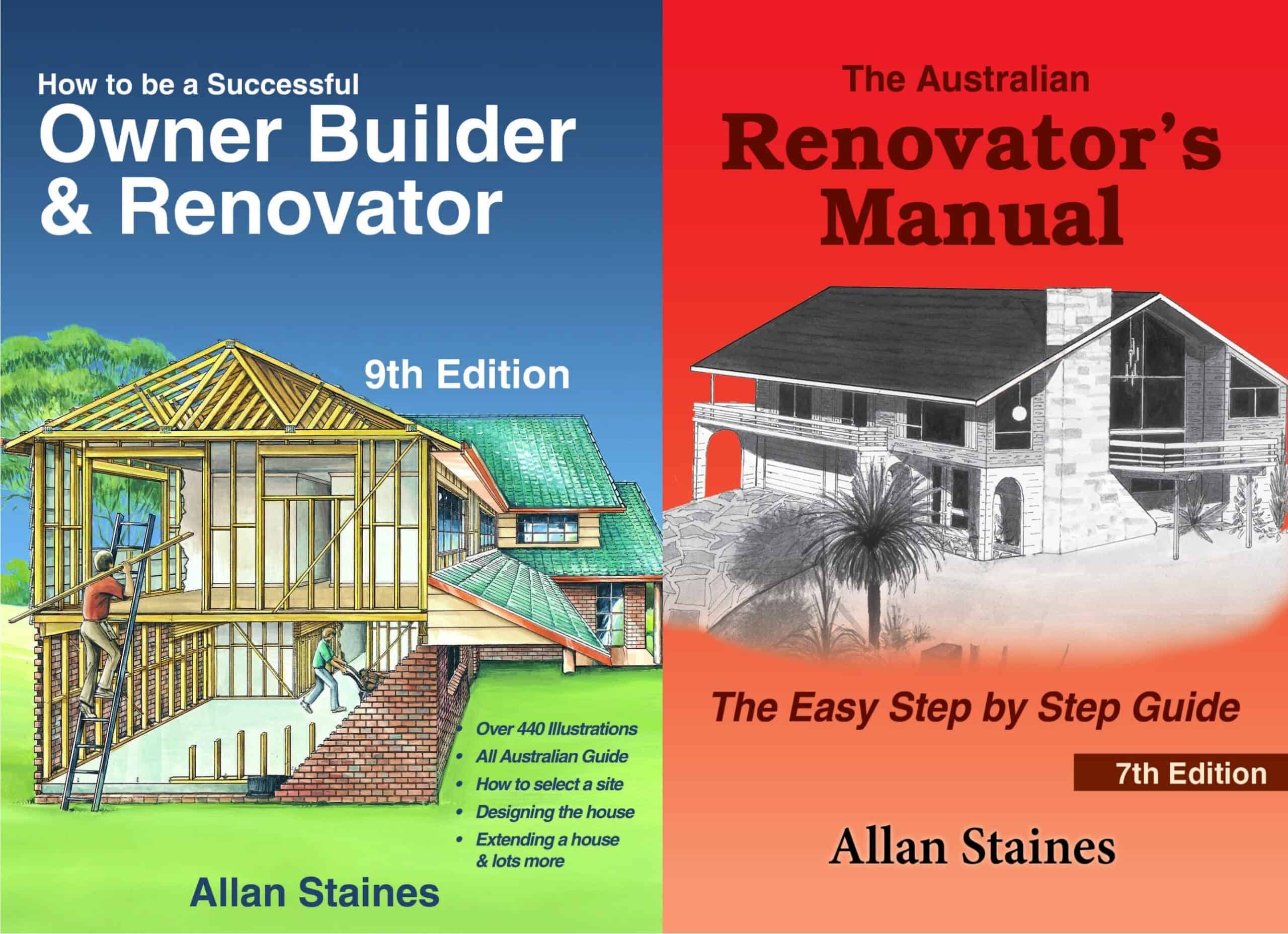 2-Pack: Allan Staines Owner Builder & Renovator + Renovator's Manual